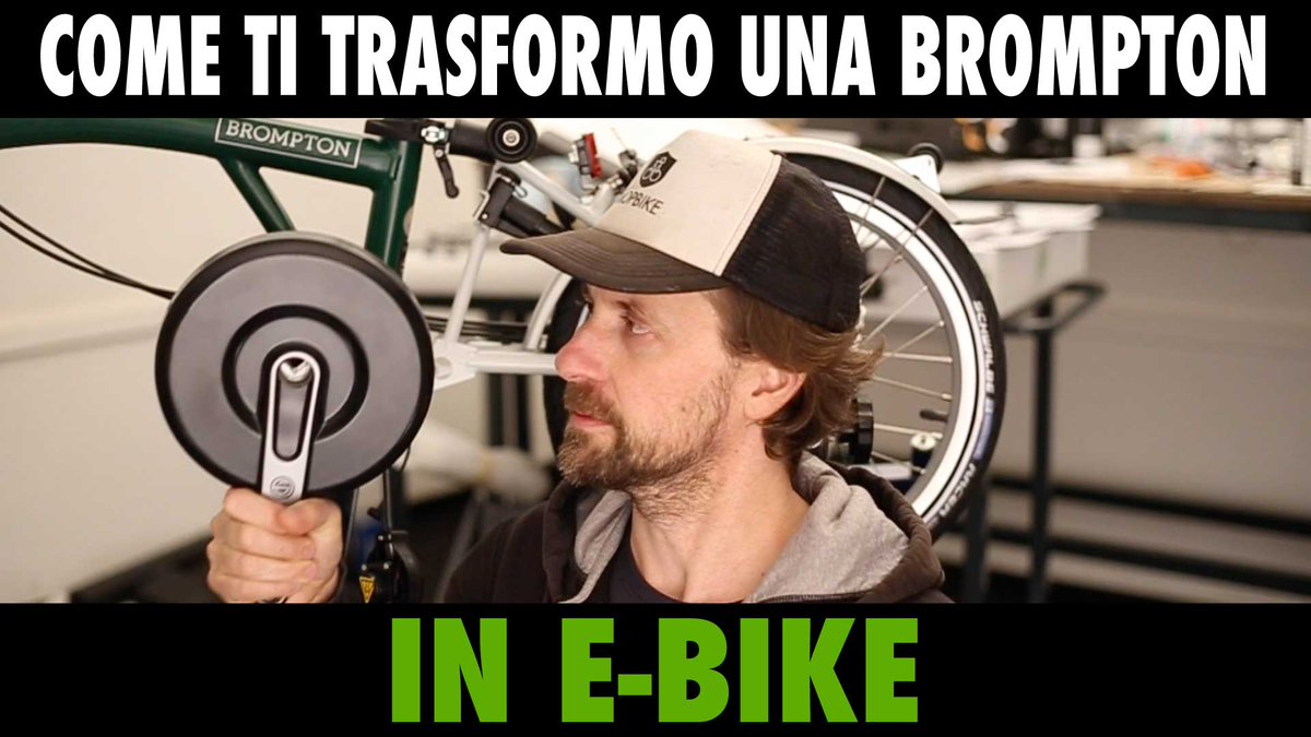 Mopbikeitaly's tweet photo. Brompton e-bike conversione - https://t.co/LHQrfRUXbu https://t.co/zsPQdWi6Yr