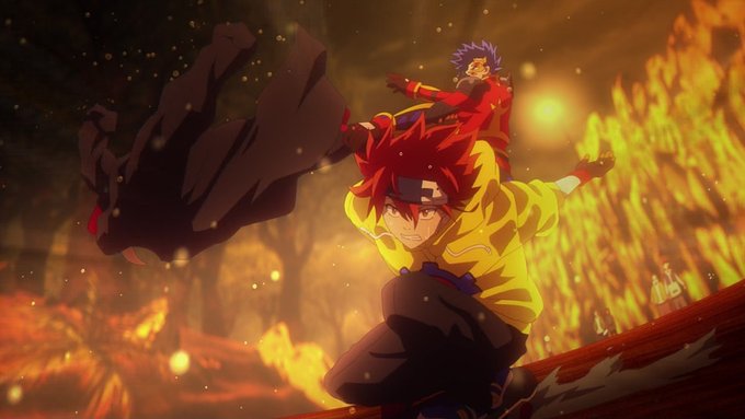 いよいよ主人公レキくんの大一番
アダム様がこれまでの卑劣な技の数々を繰り出してくる中に真っ向から立ち向かい遂には一矢報いる事に成功しました
しかしそこは強豪アダム様、出し抜かれたからといってそれでは終わらず最後までどちらが勝つかわからない非常に熱い勝負でした
#sk_8 
#エスケーエイト 