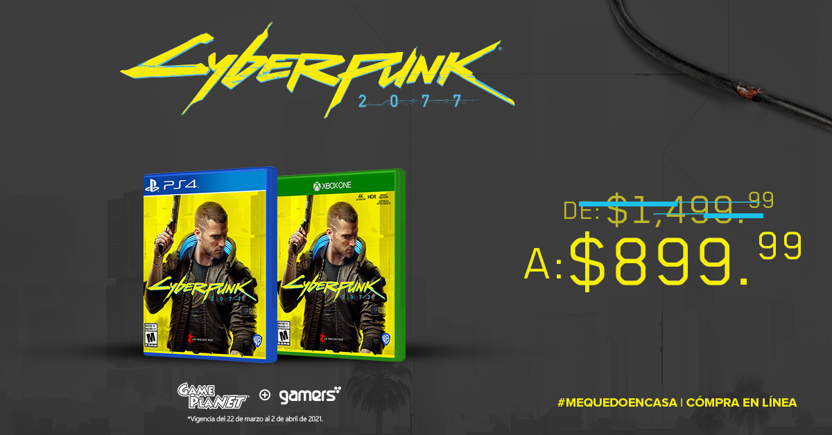 Gameplanetmx's tweet image. No te quedes con las ganas y ponte en la piel de V, un mercenario que persigue un implante único: el secreto de la inmortalidad.

#Cyberpunk2077 #Gamplanet # Gamers #QuedateEnCasa