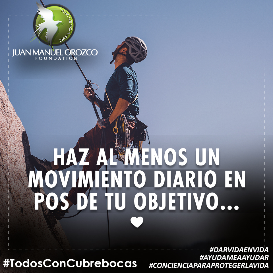 FoundationJMO's tweet photo. Acostumbrate a avanzar para lograr todo lo que te propongas....👌✨💕
#TodosConCubrebocas
👉Recuerda cuidarte y cuidar a los demás‼💖
#DARVIDAENVIDA💖
#CONCIENCIAPARAPROTEGERLAVIDA✨💞
#AYUDAMEAAYUDAR✨
#DALELIKEALAPAGINA👍
#COMPARTEESTAPUBLICACION https://t.co/XDHIXt7nas
