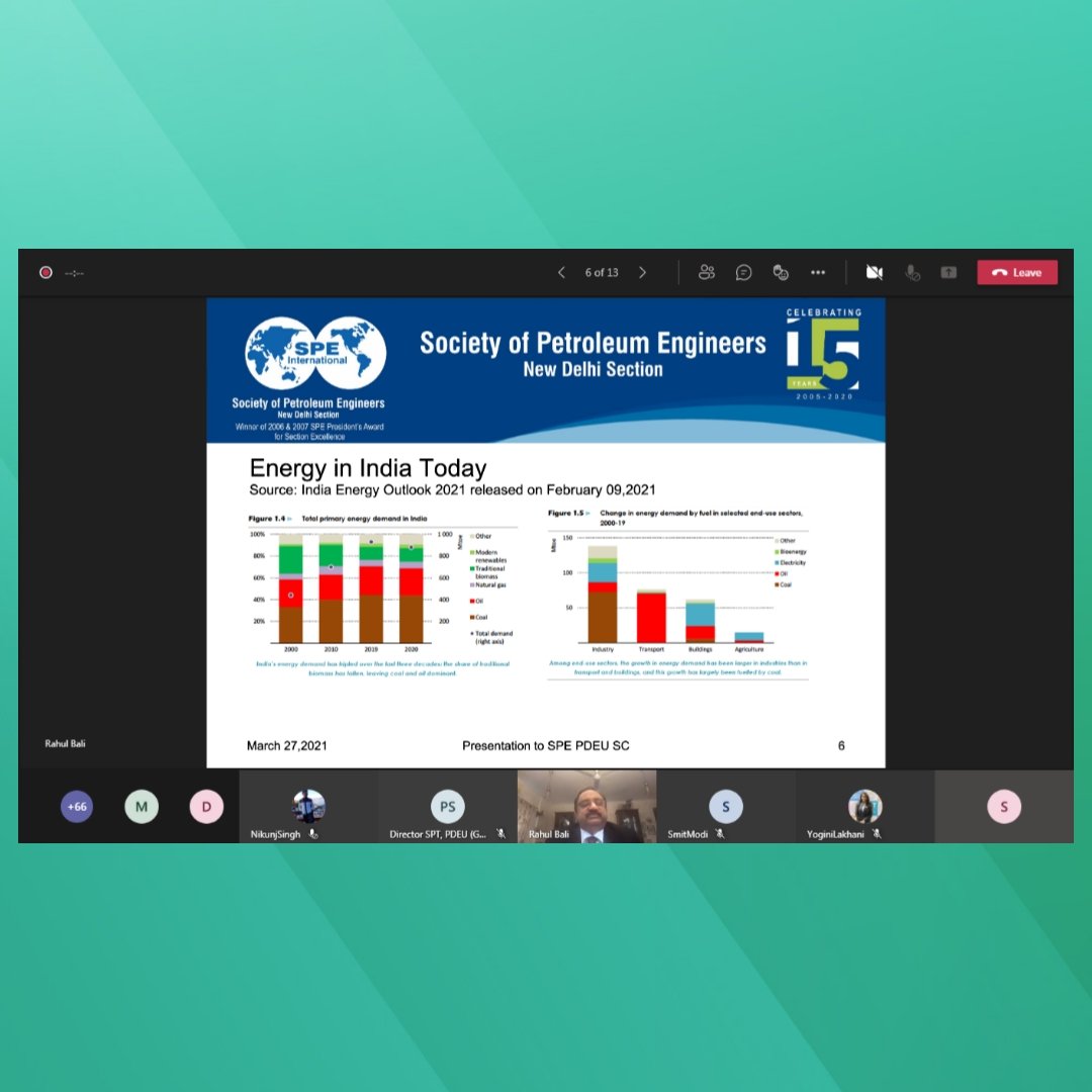spe_pdeu's tweet photo. SPE PDEU organised a webinar by Shri Rahul Bali  wherein he elucidated us about the current energy sources, storages and policies. He further enlightened us on usage of modern technology for cheaper gas production can help to achieve the aim to be a gas based economy.
@SPEtweets https://t.co/F6KOo4qRfB