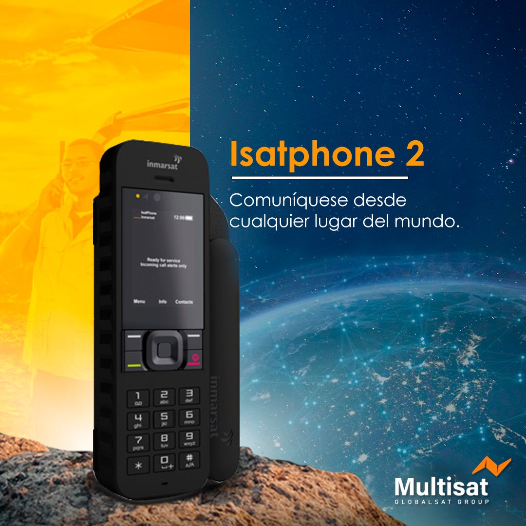 MultisatMx's tweet photo. El IsatPhone 2 de Inmarsat es lo último en telefonía satelital móvil. Diseñado para aguantar hasta las más fuertes condiciones y con destacadas nuevas funciones. https://t.co/A89nWgUTJi