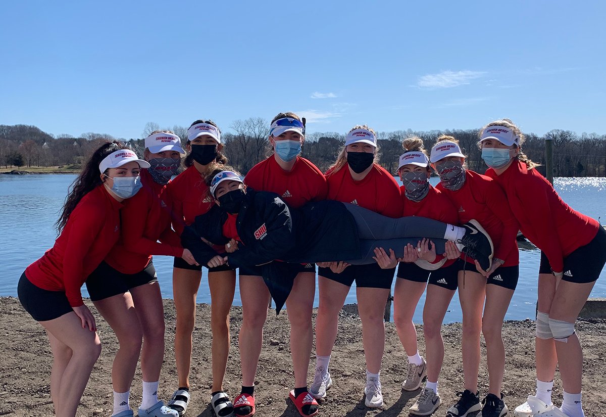 SHU Pioneers (@shubigred) on Twitter photo 🚣♀️ RECAP: <a href="/RowWithHeart/">Sacred Heart Rowing</a> took two events over Fairfield this afternoon as the Pioneers kicked-off their season! The first and third Varsity 8+ boats highlighted the victories! SHU returns to the boats on April 10 when they host the SHU Invite. #WeAreSHU
🔗:shubigred.com/x/rvnts 🚣♀️ RECAP: <a href="/RowWithHeart/">Sacred Heart Rowing</a> took two events over Fairfield this afternoon as the Pioneers kicked-off their season! The first and third Varsity 8+ boats highlighted the victories! SHU returns to the boats on April 10 when they host the SHU Invite. #WeAreSHU
🔗:shubigred.com/x/rvnts