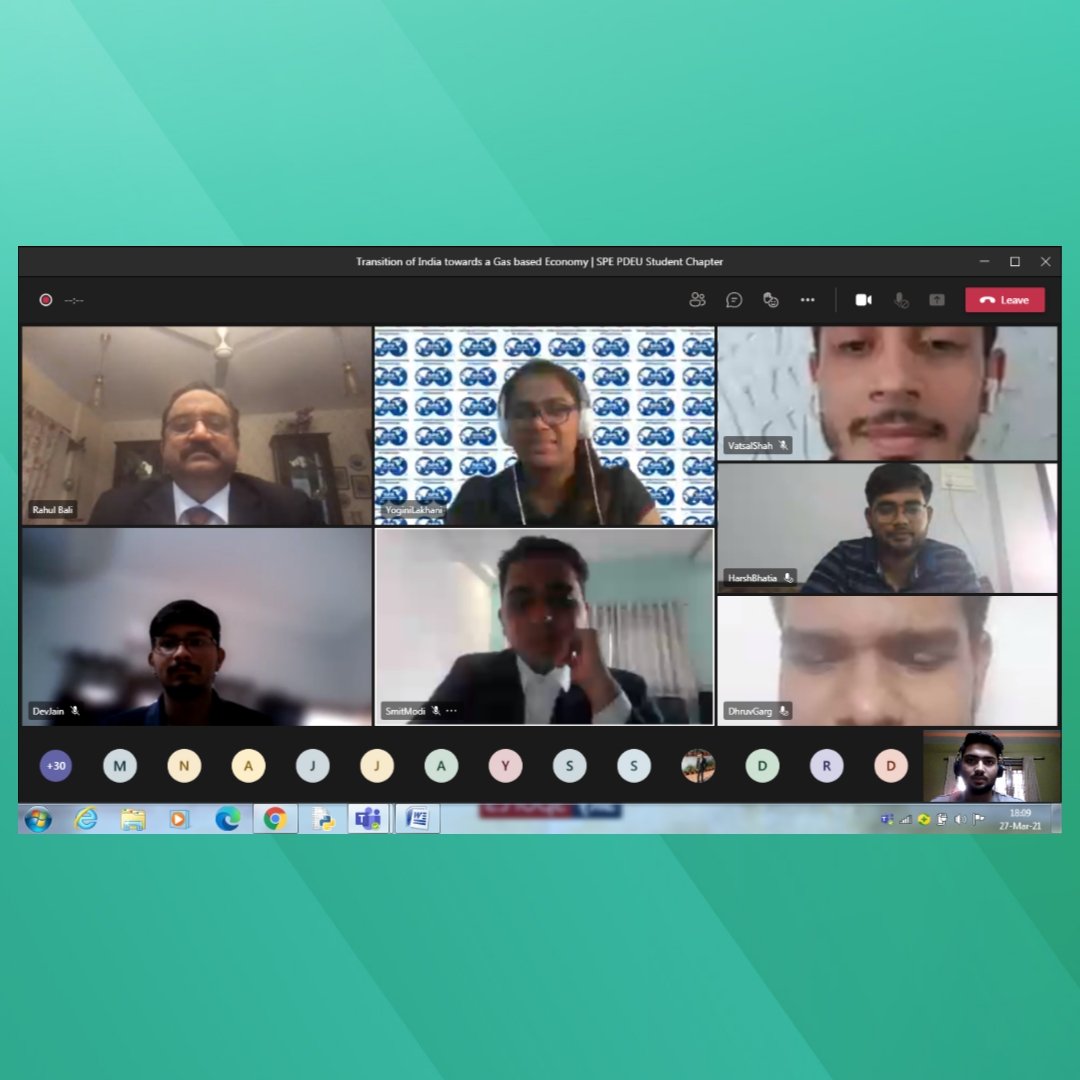 spe_pdeu's tweet photo. SPE PDEU organised a webinar by Shri Rahul Bali  wherein he elucidated us about the current energy sources, storages and policies. He further enlightened us on usage of modern technology for cheaper gas production can help to achieve the aim to be a gas based economy.
@SPEtweets https://t.co/F6KOo4qRfB