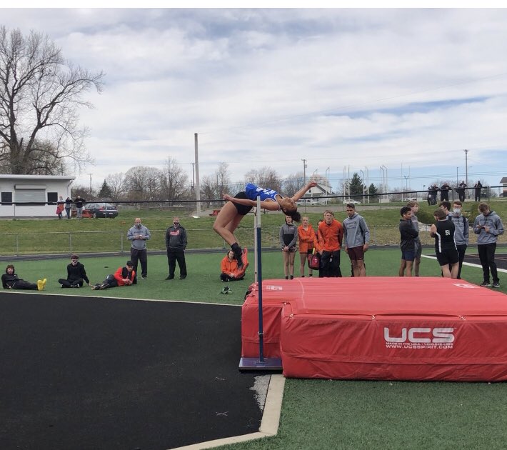 Congratulations to Reaghan Wakefield — at today’s meet she high jumped 5’5” which tied the XHS school record!