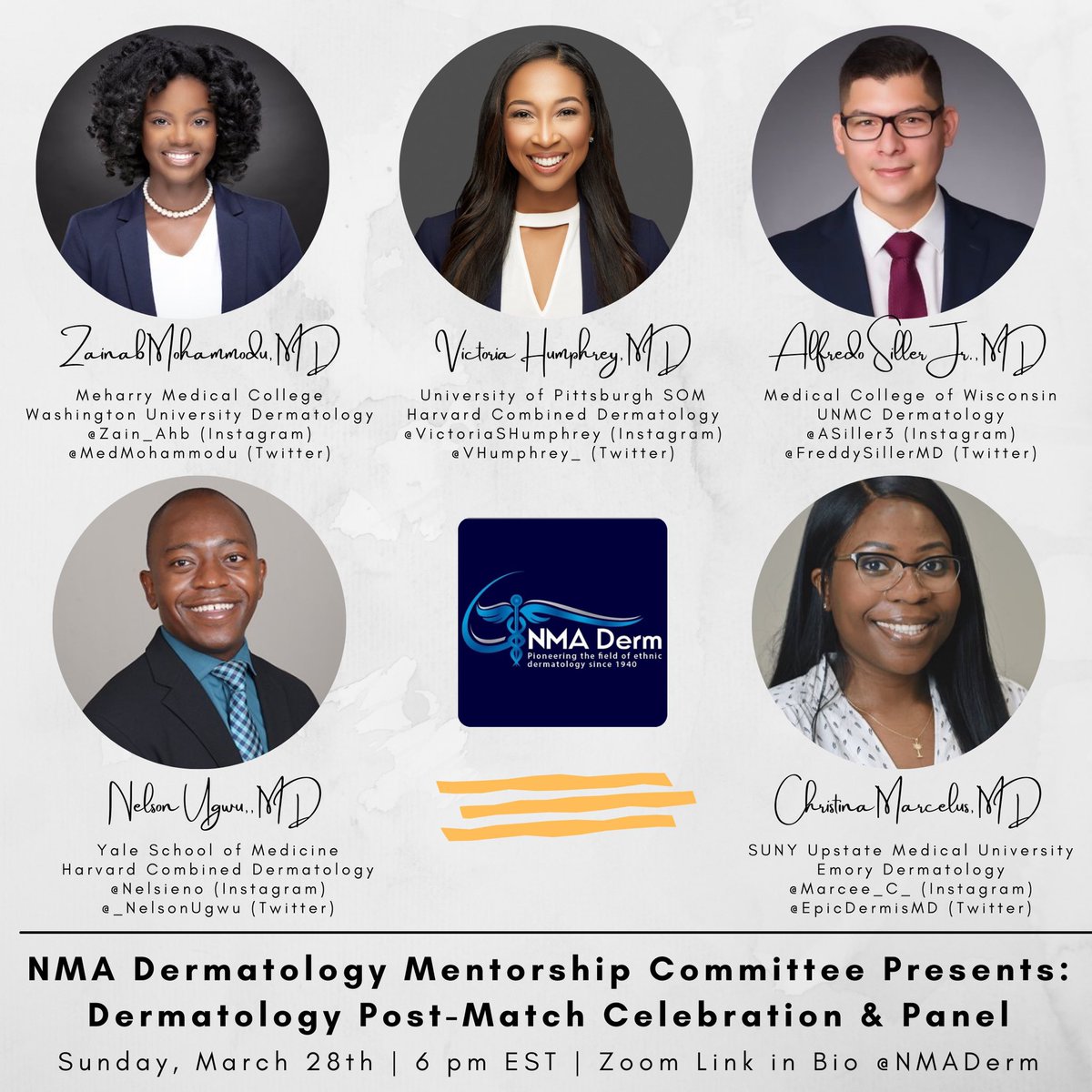 Phia (@drphiaa) on Twitter photo Tomorrow join the NMA Dermatology Mentorship committee and our amazing future dermatologists! š„°š<a href="/MedMohammodu/">Zainab Mohammodu, MD</a> <a href="/vhumphrey_/">Humphrey</a> <a href="/FreddysillerMD/">Alfredo Siller Jr., MD</a> <a href="/_NelsonUgwu/">Nelson Ugwu</a> <a href="/EpicDermisMD/">Christina Marcelus, MD</a> #dermtwitter #medtwitter Tomorrow join the NMA Dermatology Mentorship committee and our amazing future dermatologists! š„°š<a href="/MedMohammodu/">Zainab Mohammodu, MD</a> <a href="/vhumphrey_/">Humphrey</a> <a href="/FreddysillerMD/">Alfredo Siller Jr., MD</a> <a href="/_NelsonUgwu/">Nelson Ugwu</a> <a href="/EpicDermisMD/">Christina Marcelus, MD</a> #dermtwitter #medtwitter