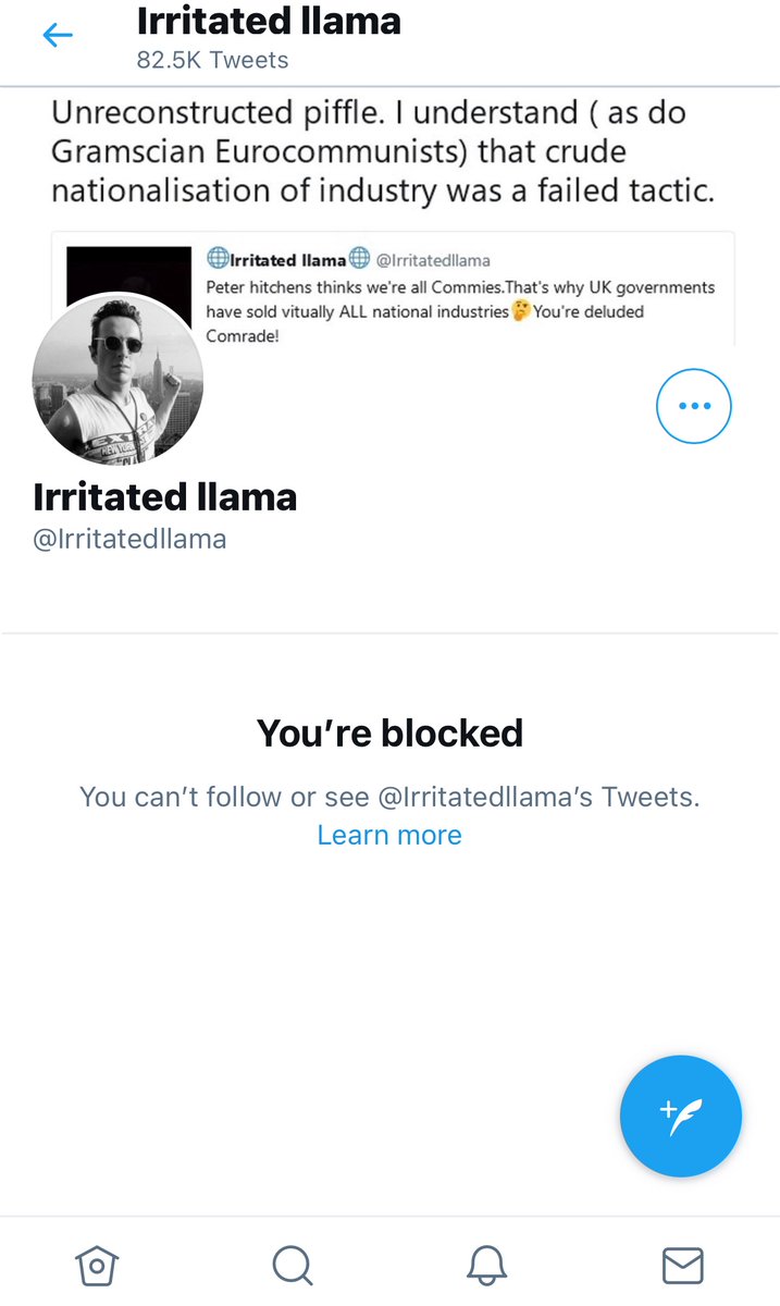 boris_goat's tweet photo. 😂😂 I don’t get Twitter. The moment you challenge someone’s opinion, they don’t even reply anymore they just block you. 
@irritatedllama https://t.co/vYQjXr3CQ1