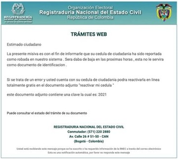CaiVirtual's tweet image. #Ransomware

#AlertaDelDía ¡Cuidado! #SPAM falsos correos son enviados por los #Ciberdelincuentes, suplantando a 
@Registraduria con un archivo adjunto el cual contiene #Ransomware. 

 ¿Tiene dudas cuando le llegan estos archivos? Repórtenos en caivirtual.policia.gov.co