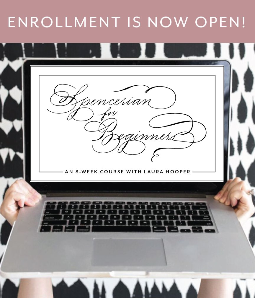 Here’s a overview of our Spencerian for Beginners + Spencerian 2.0 LIVE online course, : 7-weeks of training, video demos of drills &amp; letters, course PDF workbook, 2 live group webinars, LIFETIME access. Visit Lhcalligraphy.com/spencerian for details, enrollment closes TOMORROW 3/28!