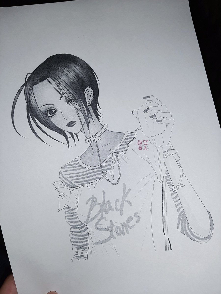 koshinoato's tweet photo. Test B&amp;W prints

#NANA #art #artist #ナナ #CLIPSTUDIOPAINT #digital #anime #manga https://t.co/JDQqTYyscO