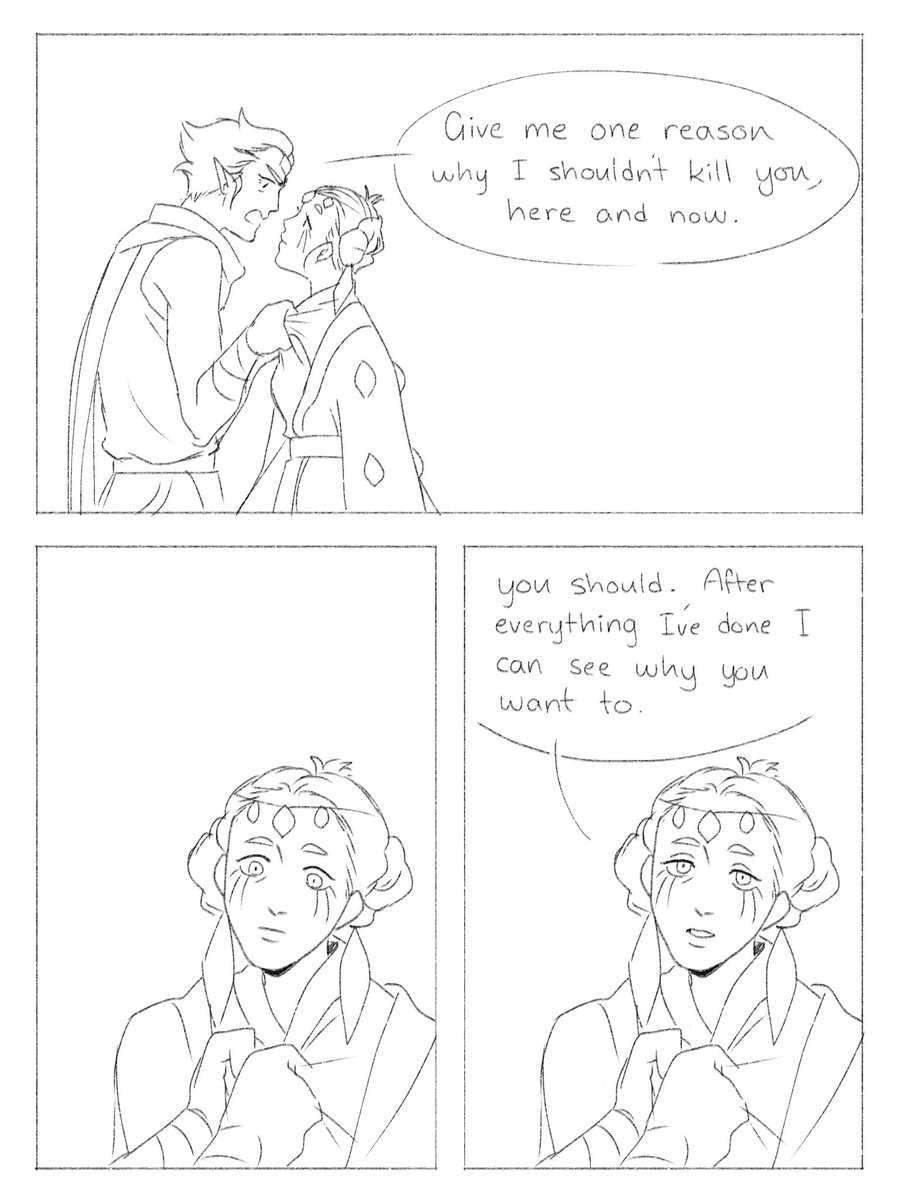 Redraw of a comic I drew around the time pomegranate and the night raven costume were first released (1/2)

#cookierun 