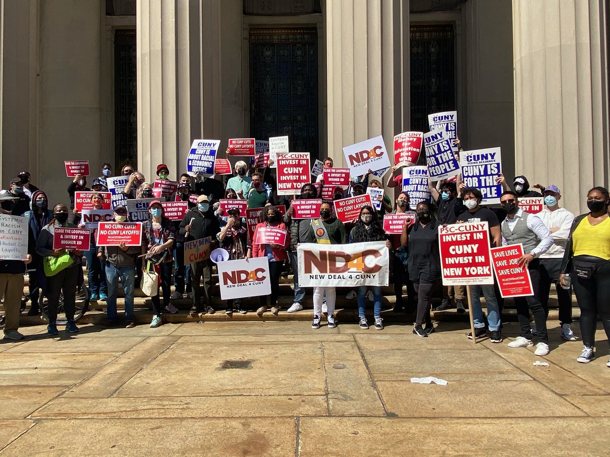 KennyBurgosNY's tweet photo. We’re going to invest in higher education and fund a New Deal 4 CUNY! https://t.co/kscSWkN7hL