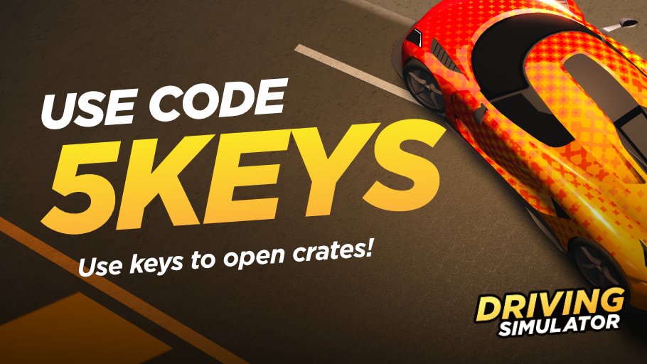 Nocturne Entertainment on X: To celebrate the 🎉Visual Customization  update🎉, you can now redeem five keys in Driving Simulator using the promo  code 5KEYS! 🔑 Use these keys to unlock wraps today!
