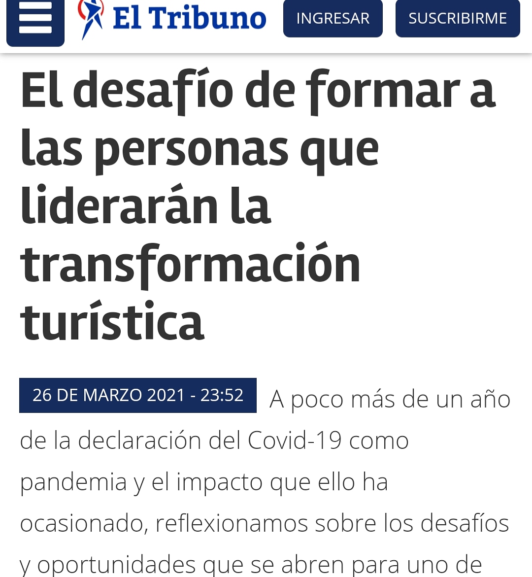 Una excelente oportunidad para pensar y actuar de cara al desarrollo sustentable del #turismo. Maestría en Gestion del Turismo Sosteniblede la <a href="/UcasalOficial/">UCASAL</a> eltribuno.com/salta/nota/202…
