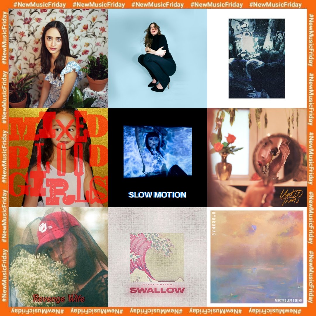 #NewMusicFriday +

▪️Alma Grace - aventura
▪️<a href="/MaddieRegent/">Maddie🖤</a> - SALT
▪️Amnita - take it home
▪️@mandthespanks - mixed blood girls
▪️Darla Jade - slow motion
▪️Moorea Massa &amp; the moon - until then
▪️Revenge Wife - manifest
▪️Cheridomingo - swallow
▪️Hydromag - what we left behind