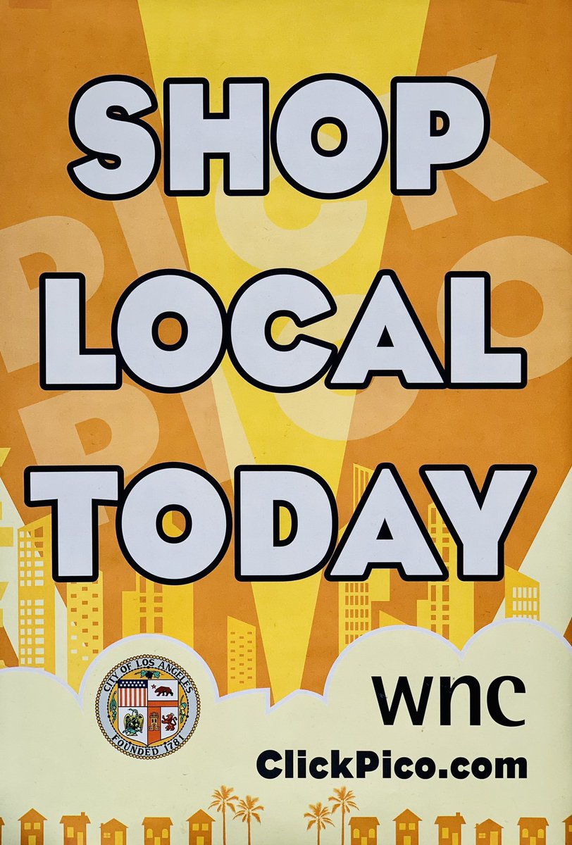PickPico's tweet photo. It’s the weekend, Shop Local ✨😍.
.
✅ Westwood Blvd
✅ Sepulveda Blvd
✅ Pico Blvd
✅ Olympic Blvd
✅ Overland Ave
✅ Cotner Ave
✅ National Blvd
✅ Santa Monica Blvd
.
#westsideneighborhoodcouncil #wncla #cityofla #losangeles #shoplocal #clickpico #neighborhood #communitylove https://t.co/KEF8yO5HnI