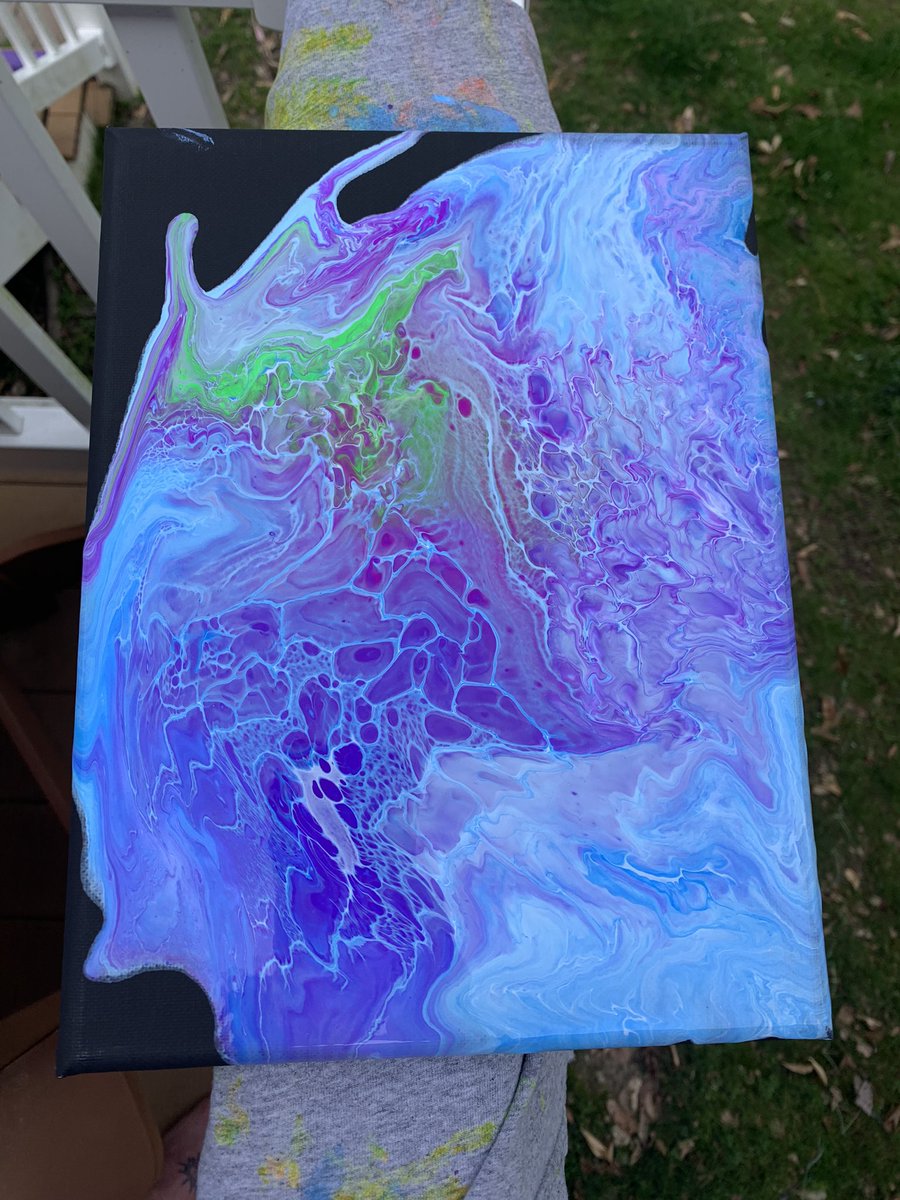 HapThompson's tweet image. Artsy Saturday sounds about right for me . #SaturdayMorning #SaturdayVibes #FluidNinja #fluidpaint #art #mykinda #afternoondelight #spring