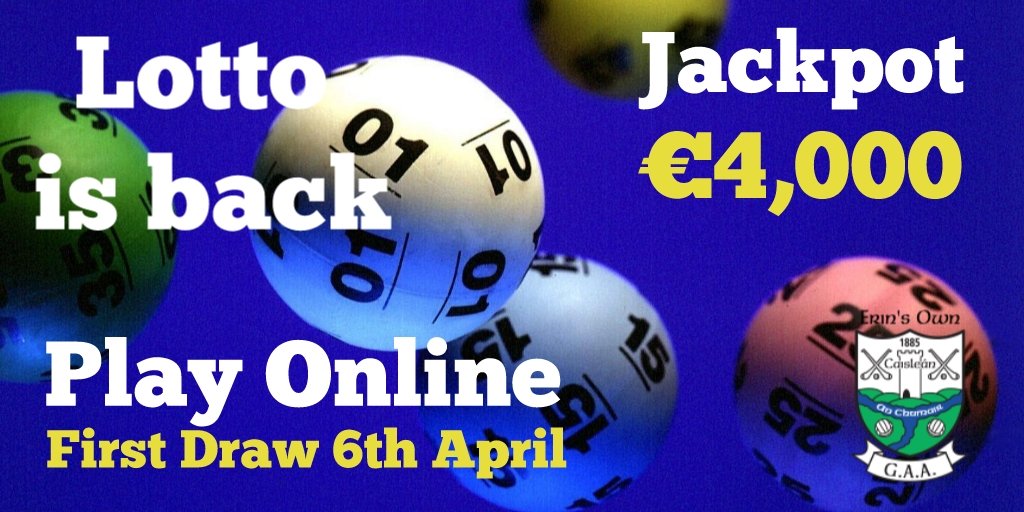 Great news the Lotto is back and like nearly everything it's available ONLINE 😀 Here is your link to play 
bit.ly/PlayErinsOwnLo…
Simply create your account and choose your preferred play options.
All proceeds go to development &amp; running of Erin's Own.
#erinsown #castlecomer