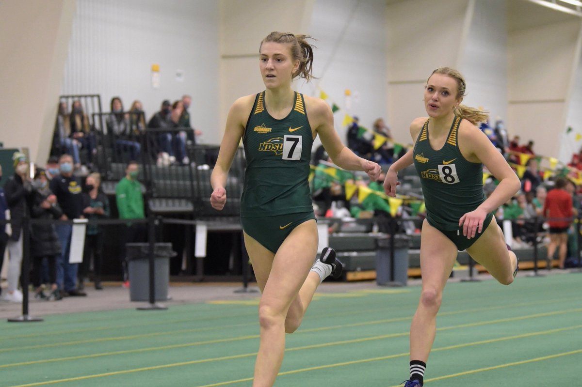 NDSUTrackField's tweet photo. NDSU's Nell Graham takes the 400m dash title at Wichita State in 56.83. https://t.co/upnPStyE3s