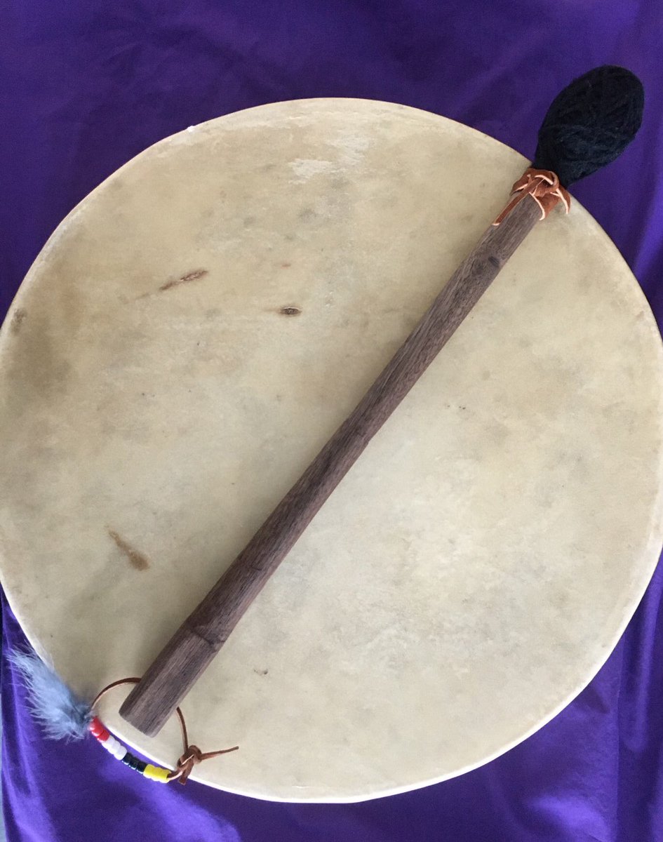 chloegrantED's tweet photo. This drumstick was created by a student alongside two of his teachers to go along with the drum gifted to him by his grandfather. A small but special project! #cbeindigenoused #wearecbe #wearebaz https://t.co/Iqq0vyf9mq