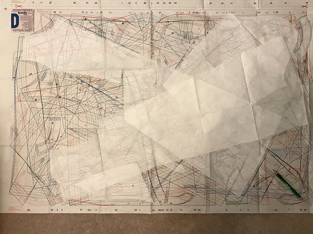 alicepyne's tweet photo. @DrAndrewV2 first - you are too kind and thoughtful! Second - I think I’ve managed to figure out how to cut the pattern out! #SaturdaySewing - it had me confused for a while 😬 #progress https://t.co/plmeSUsB0k