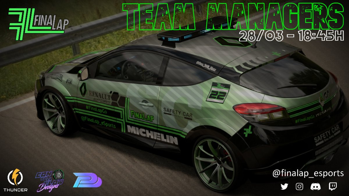 Evento Especial!

Los bugs del juego no nos quitan las ganas de carrera que tenemos!! 🏁

Los Jefes de Equipo tendrán que quitar las telarañas de sus volantes para la cita de mañana!

(🇮🇹) Lago Maggiore GP
(⏰) 28/03, 18:45h
(📺) twitch.tv/finalap_esports

#FinaLapGo💚