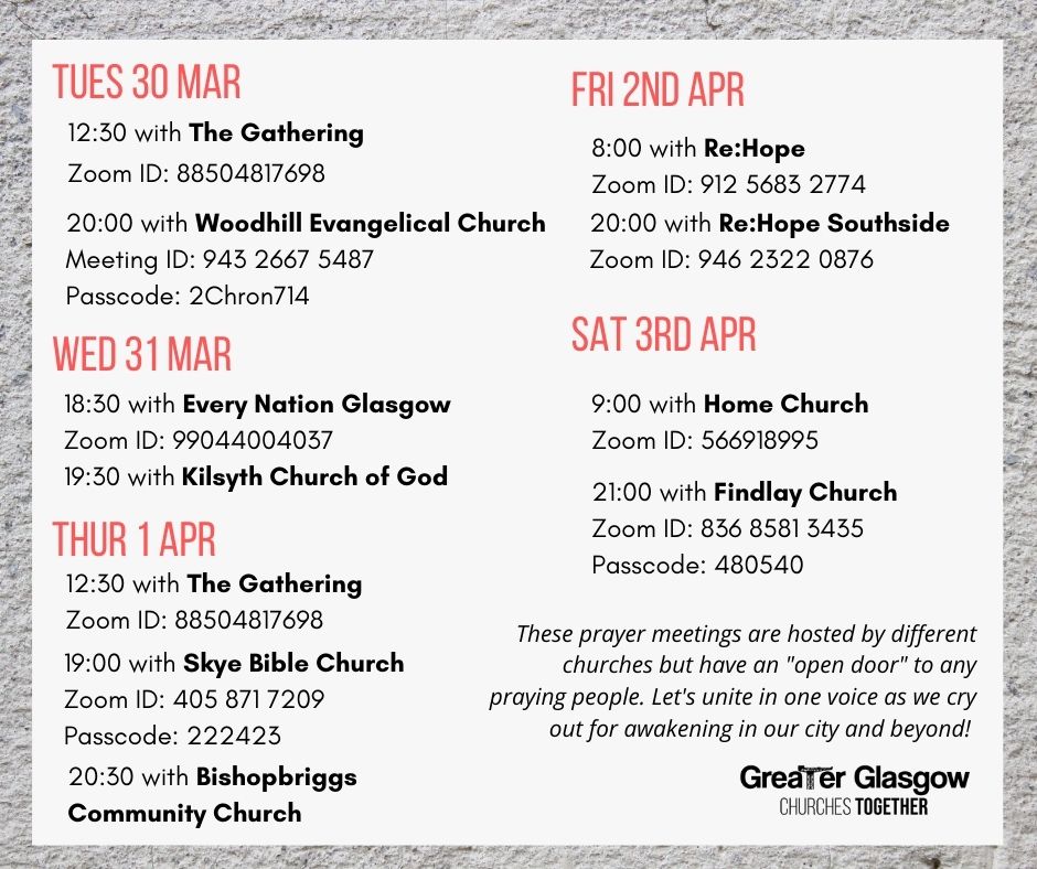 FindlayChurch's tweet photo. There is an opportunity to gather with other churches again over the next week in prayer as we head toward the Easter Sunday Service. Findlay will be hosting a slot next Saturday evening. https://t.co/MIgHenDyN7
