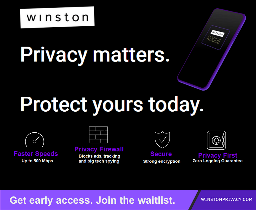 Winston_Privacy's tweet photo. If you have already signed up for Winston Privacy Rogue, thank you! We don't have a launch date yet but we're making swift progress. Get the latest update and sign up for advanced access.
https://t.co/QQwGcRIji6
#rogue #mobileapp #mobileprivacy #dataprivacy #winstonprivacy https://t.co/PV1Wi3UrJa