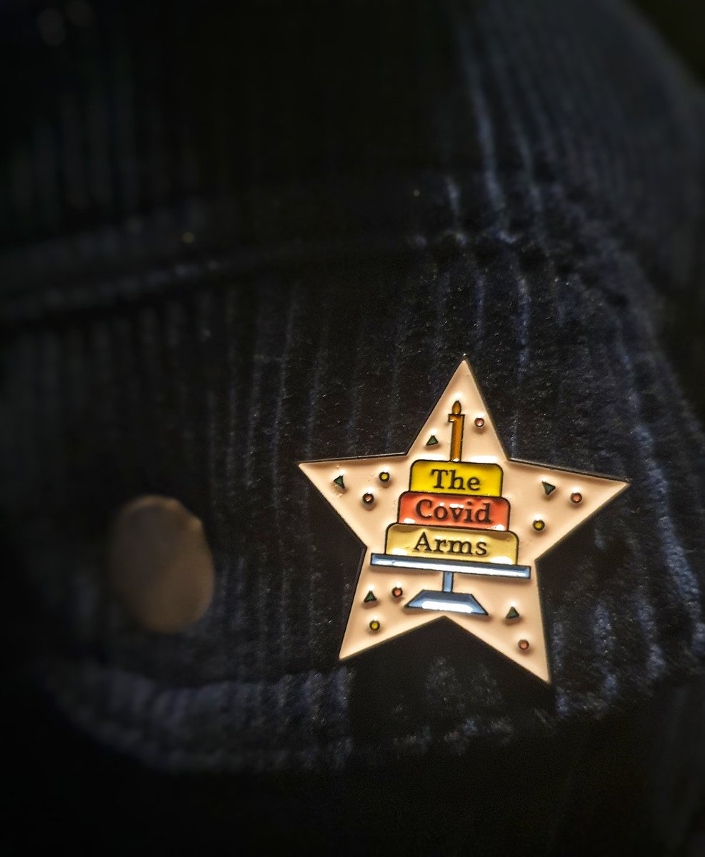 Happy to be sharing my birthday today with <a href="/covid_comedy/">The Covid Arms</a>. Really enjoyed these gigs! 

Thanks to the wife for getting me a badge!