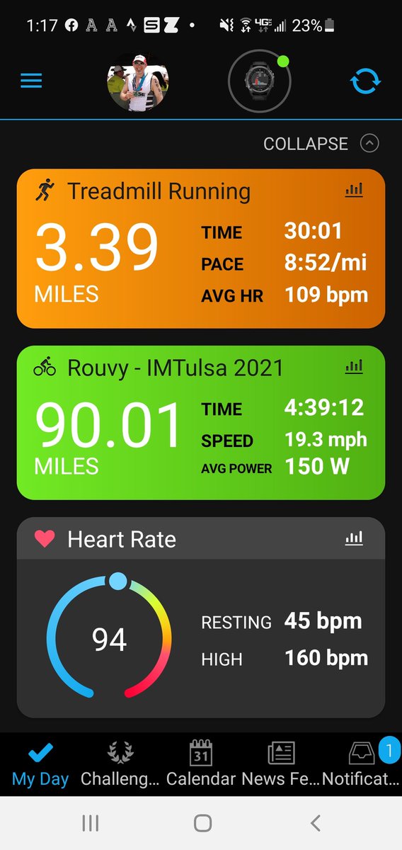 jedmo7's tweet photo. Another great day of training for #IRONMANTulsa First time using Rouvy and riding the course. Definitely going to be challenging, especially the first half. Time to rest up for tomorrow! #baseperformance #racewithbase #rocketfuel #youvsyou #AnywhereIsPossible #ILoveDonuts https://t.co/Qbfm95rLAd