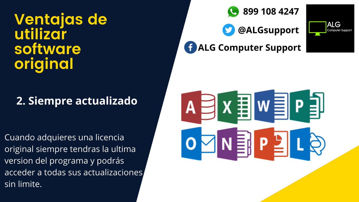AlgSupport's tweet photo. Consoftware original, siempre estás al día.
#computadoras #reynosa #OfficeOriginal #riobravo #soportetecnico https://t.co/QExtUiHQEU