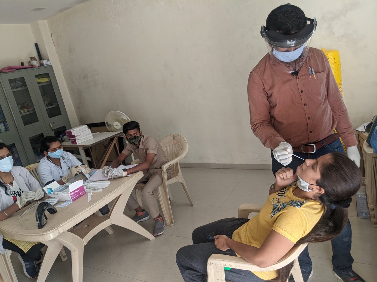 PHC conducted Covid antigen test, this is how Wagholi is fighting against it. 
Appreciate your effort.