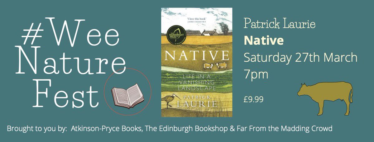 AtkinsonPryce's tweet photo. And we’re off now with Sunday Times Bestseller @Gallowaygrouse for @IndiesWee #WeeNatureFest talking about ‘Native: Life in a Vanishing Landscape’. Thank you everyone for joining us! https://t.co/E9VW5BkXL1