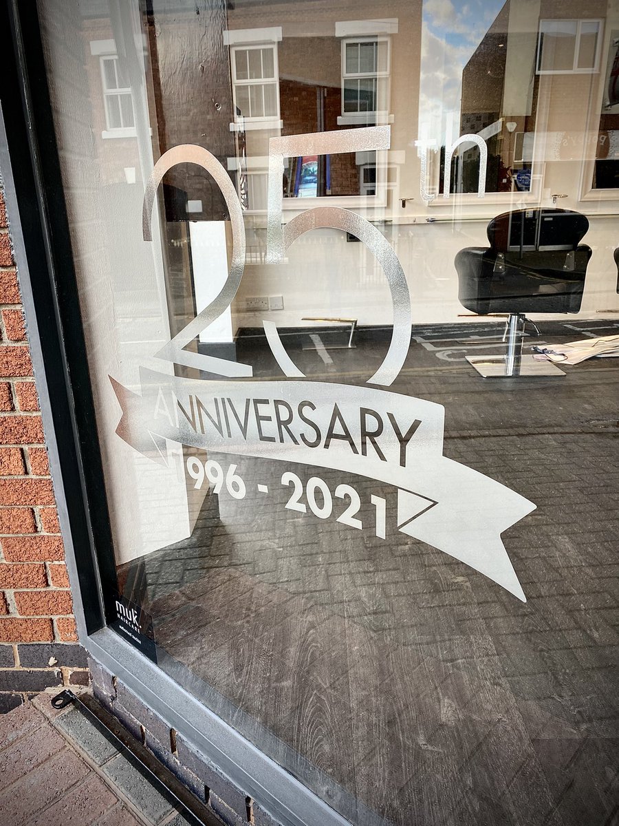 BailyeScott's tweet photo. Big THANK YOU to close friend of the family David Kennedy and part owner of @eadigital in Lutterworth with friend Matt Saulsbury for the amazing window at @BailyeScott in celebration of 25 years of serving the community 
Words cannot describe how thankful we are from all of us x https://t.co/BDiW9IrKbI