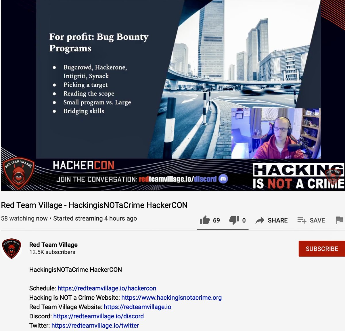 christinayiotis's tweet photo. Hacking is NOT a Crime / Red Team Village: #HackerCON "Security Researcher's Guide to the Galaxy" with John J. Jackson #CVE #NotificationFlow #BugBounty @RedTeamVillage_ @hacknotcrime @johnjhacking @MITREcorp #MITREID #Patching #SoftwareVulnerabilityDisclosure #MediaDrop #WriteUp https://t.co/PklFBoRtXz