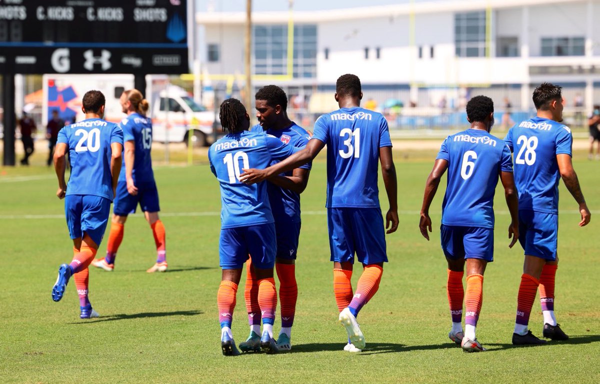 TheMiamiFC's tweet photo. MIAMI FC WINS! 

Goals by @Speedy_ccc80 and @King_Nijah lift Miami to a 2-0 win over @NewYorkRedBulls. https://t.co/gDw0F0EEBY