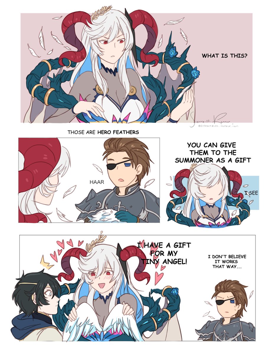 Another stupid comic! ✨ Our goat mommy found another way to use the Hero Feathers xd  #FEH推し偶像 #FEHeroes 