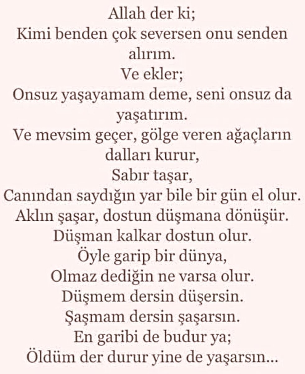 Öldüm der durur yinede yaşarsın...