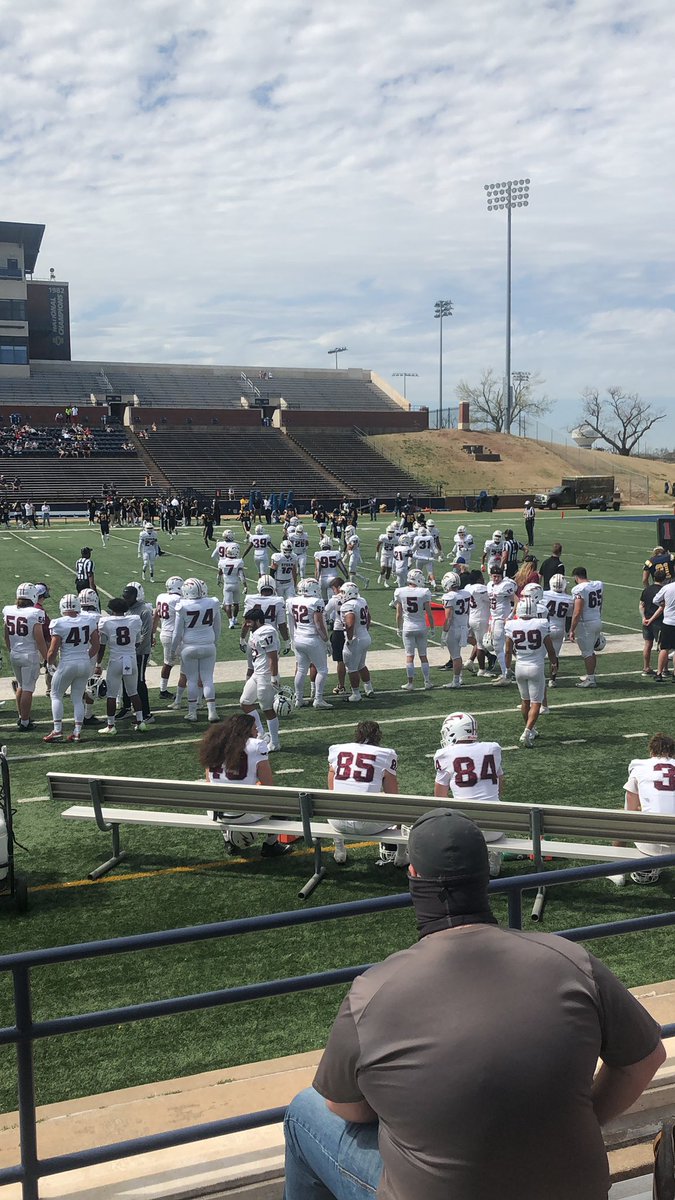 Great day watching some <a href="/SNUFootball/">SNU Football</a> #Storm <a href="/CoachNABrown/">Nathan Brown</a> <a href="/CoachLangvardt/">Adam Langvardt</a> @Hunter54J <a href="/CoachHada/">Dustin Hada</a> <a href="/zebedee_blash/">Coach Blash</a>