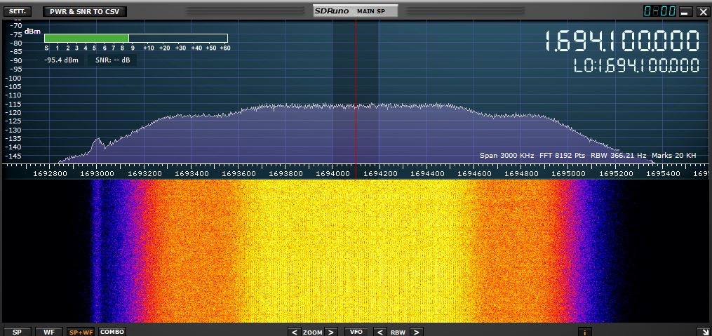 fearlesslyloyal's tweet photo. #SatcomNorm #GOES16WORKS por ejemplo..this is a test using the 24Dbi grid dish & the SAWBIRD+GOES LNA (180ma version) from @Nooelec Left is the #Airspymini & right is the #RSP2Pro ..notice any differences ? https://t.co/NWnUwQGMTO