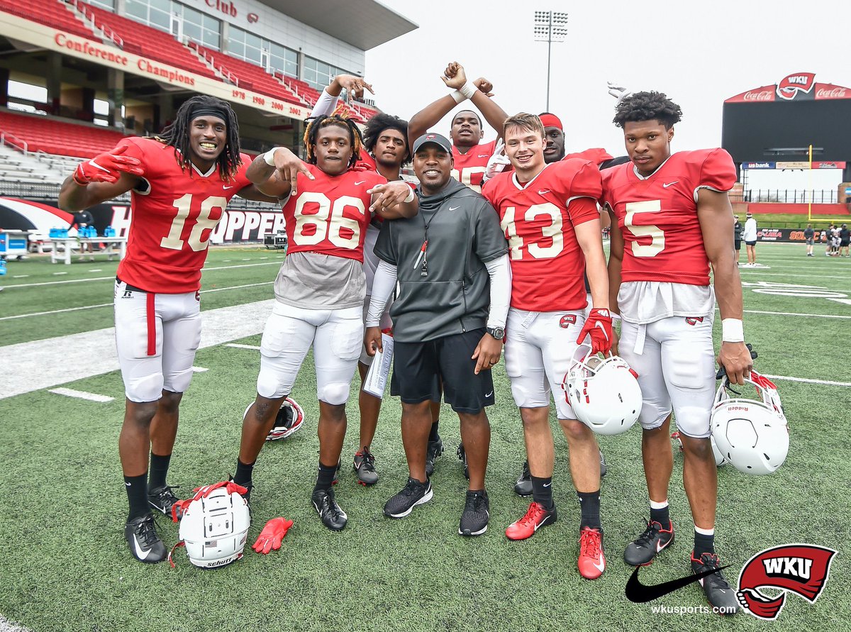 CoachJCrawford's tweet photo. Wouldn’t want to coach any other group! Love my guys 💯 COACHABLE &amp; RESPOND. Made plays in spring scrimmage. #WIT #BEGREAT #FAMILY ⁦@Iamcbj_⁩ ⁦@MitchTinsley15⁩ ⁦@daewood_davis⁩ ⁦@onewayterez⁩ ⁦@DakotaThomas202⁩ ⁦@17dalsup⁩ ⁦@longlivetj⁩ https://t.co/BVBhnb81X6