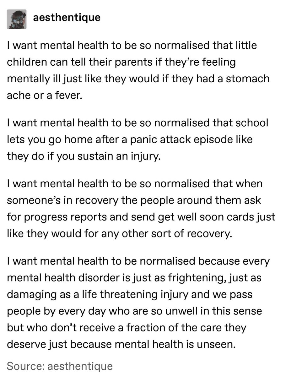 Jodes_elaine's tweet photo. NORMALISE MENTAL HEALTH

c’mon it’s 2021, why is it still not treated as it should be??

#MentalHealthMatters #MentalHealthAwareness https://t.co/KhCQfHLNWZ