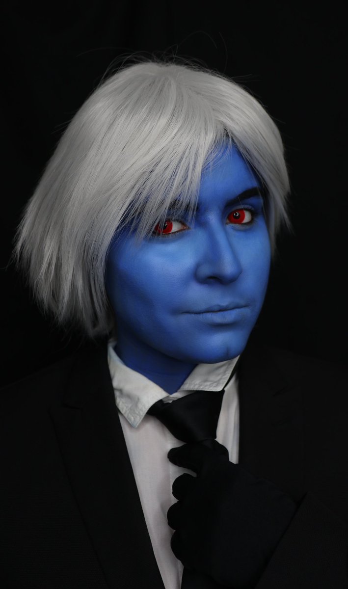 Hades Cosplay 💙 #loreolympus #loreolympusfanart #HadesFanart #hades <a href="/used_bandaid/">RachelSmythe @ Lore Olympus</a> #makeupbyme #cosplaylover