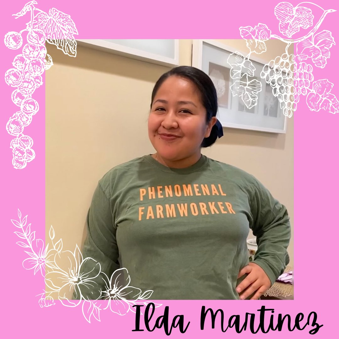 _NMSHSA's tweet photo. For day 3 of #NFAW we wanted to capture one of our members wearing a shirt that represents farmworkers and why they wore it. Here is our very own #NMSHS Fellow and alum, Ilda Martinez wearing a #phenomenalfarmworker shirt and why! https://t.co/CtFD1KiJ1q