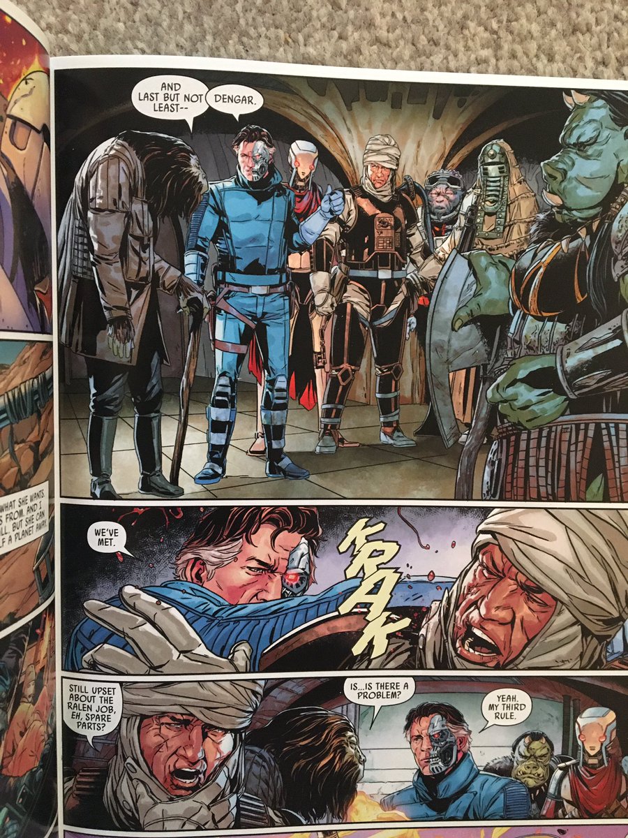 GenuineChitChat's tweet photo. Ep 49 of #StarWars Comics In Canon features the 6 part mini-series #TargetVader, where a group of bounty hunters (like Dengar & Valance) are hired to take down #DarthVader!
Listen on Spotify & the usual #podcast places on @ComicsInMotionP’s feed!
https://t.co/71MfnRvgXH
#Comics https://t.co/hIkSWSBj06