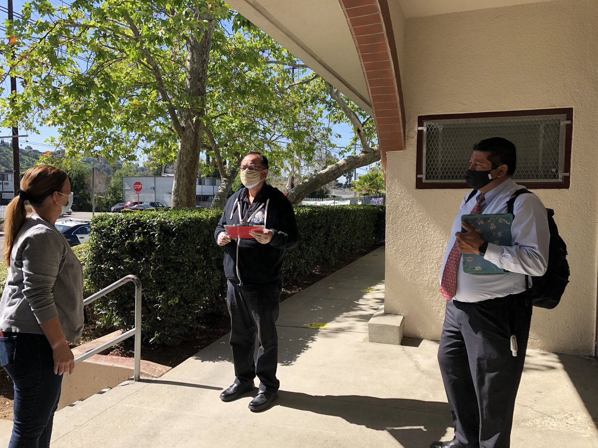 <a href="/lausd_ldc/">LD Central-ARCHIVE</a> we are walking campuses to support with safety preparation <a href="/SanPascualSTEAM/">San Pascual STEAM Magnet</a> Annendale <a href="/nelaschoolsrock/">Eagle Rock/Highland Park CoS</a> HooperPC <a href="/south_cos/">South Los Angeles Community of Schools</a> and knocking on doors with <a href="/AustinLASchools/">Austin Beutner</a> to inform parents we are reopening schools!  <a href="/LASchools/">Los Angeles Unified</a>