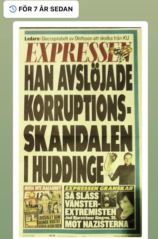 För sju år sedan såg löpsedeln ut så här! Bra gräv av @JaniPSallinen