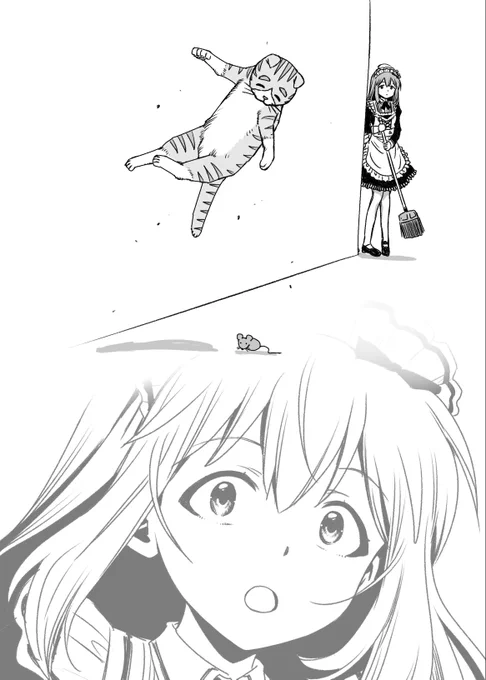 ?が望月杏奈の驚いた瞬間を描くそうですよ!
#ミリシタ何描く #shindanmaker
https://t.co/b7nONHLgdk
思いの外機敏なミャオを見た瞬間の三奈 