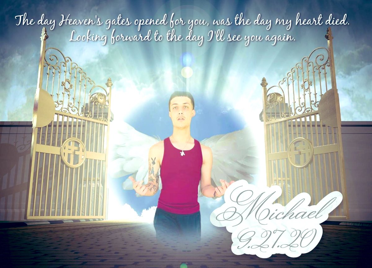 RAMBOMIKE713's tweet photo. Today makes 6 months that you’ve been gone not a day goes by that we don’t think of you. 
“The day heavens gates opened for you, was the day my heart died. Looking forward to the day I’ll see you again”🕊
#firstborn #LLM #alwaysandforever #NoFakeLove #forever20 #michaelray https://t.co/hexj66uHrS