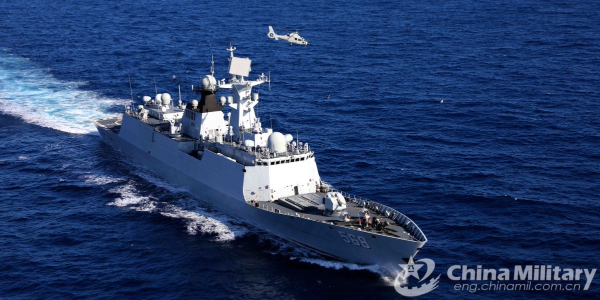 Type 054A FFG Hengyang (568). This and the image above cited as being taken while 175 Task Group sailed "8000 miles over 30 days".Both images found at:  http://eng.chinamil.com.cn/view/2021-03/26/content_10010857.htm